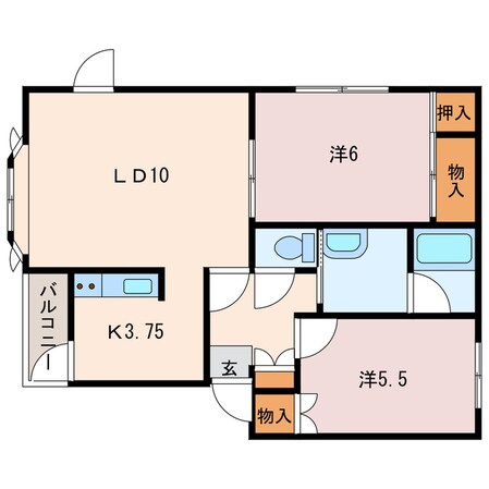 ディオールの物件間取画像